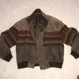 Oversized, vintage bomber jacket